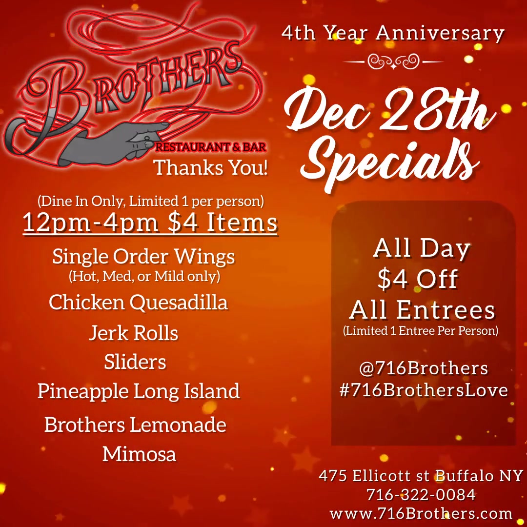 Brothers Restaurant and Bar Buffalo, NY Local Restaurant